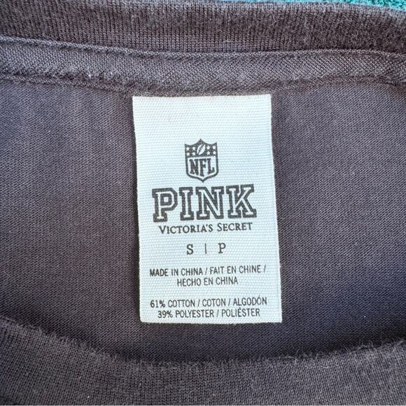 RARE NFL x PINK Victoria Secret Raiders Football Jersey Black Silver Women's S - Picture 9 of 10